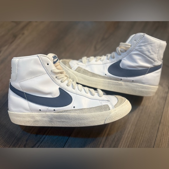 Nike Shoes - Nike Blazer Mid 77 Vintage White Blue Womens 7 CZ1055-125